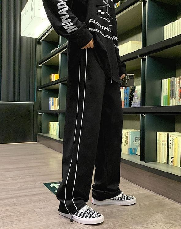 Men's Trouser Black Piping 2