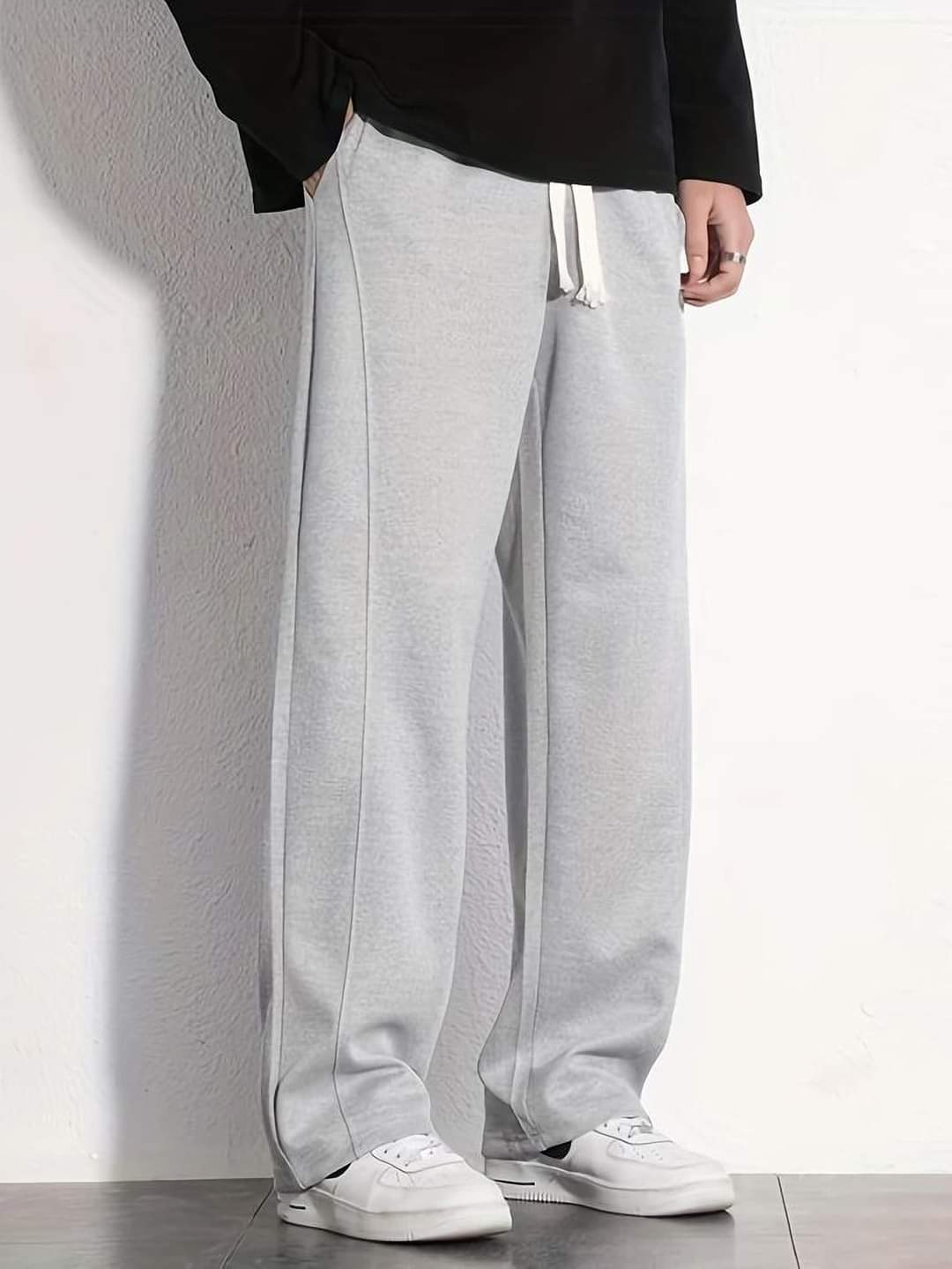 Men's Trouser Ash Color Solid