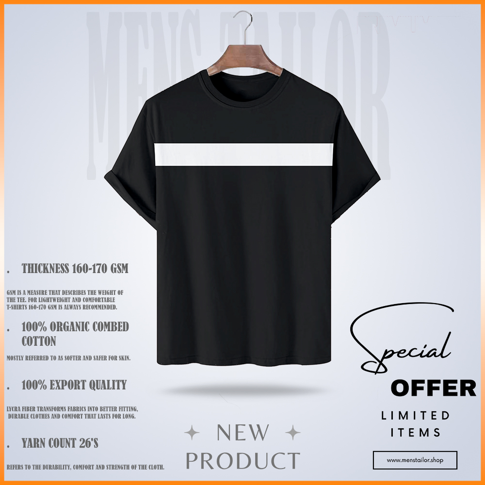 Soft Comfort Drop Shoulder Premium T-Shirt- 1 pic single package-cc black
